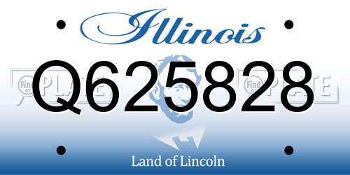 Q625828 Illinois License Plate