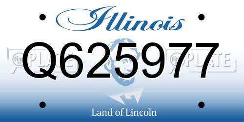 Q625977 Illinois License Plate