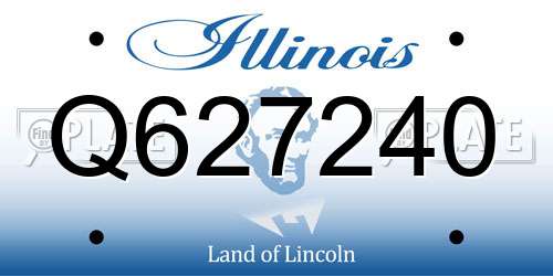 Q627240 Illinois License Plate