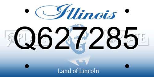 Q627285 Illinois License Plate