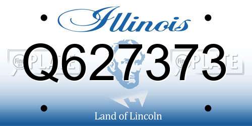 Q627373 Illinois License Plate