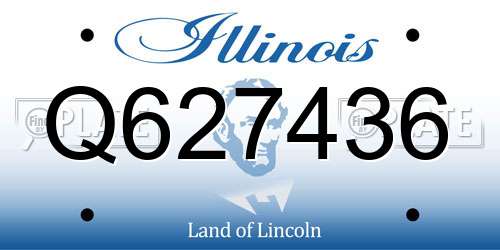 Q627436 Illinois License Plate
