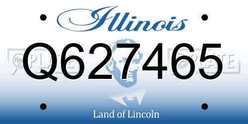 Q627465 Illinois License Plate