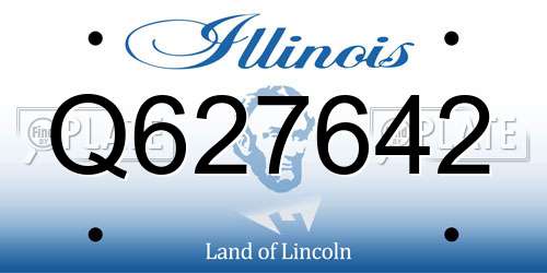 Q627642 Illinois License Plate