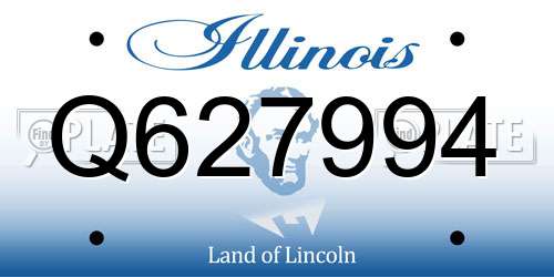 Q627994 Illinois License Plate