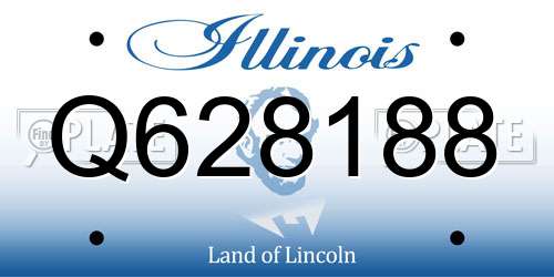 Q628188 Illinois License Plate