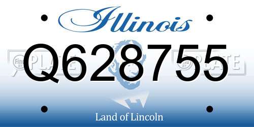 Q628755 Illinois License Plate