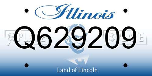 Q629209 Illinois License Plate