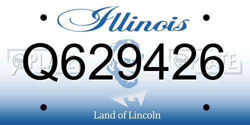 Q629426 Illinois License Plate