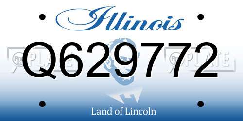 Q629772 Illinois License Plate