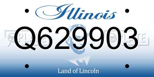 Q629903 Illinois License Plate