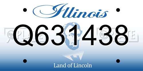Q631438 Illinois License Plate