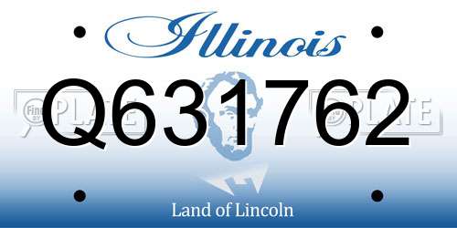 Q631762 Illinois License Plate