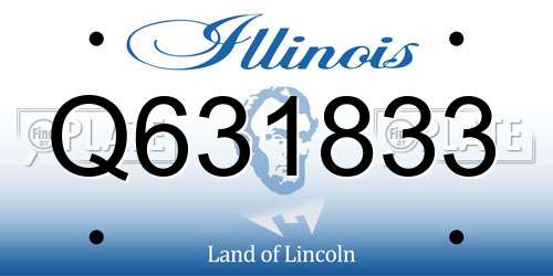 Q631833 Illinois License Plate