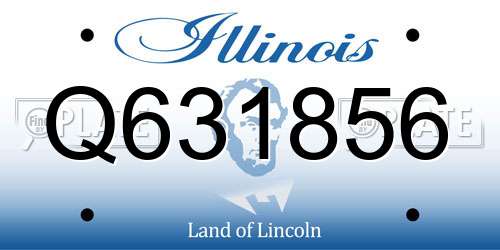 Q631856 Illinois License Plate
