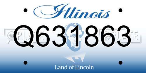 Q631863 Illinois License Plate