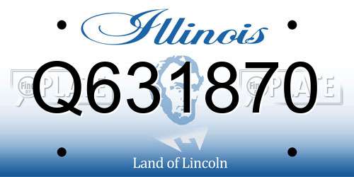 Q631870 Illinois License Plate