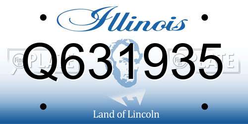 Q631935 Illinois License Plate