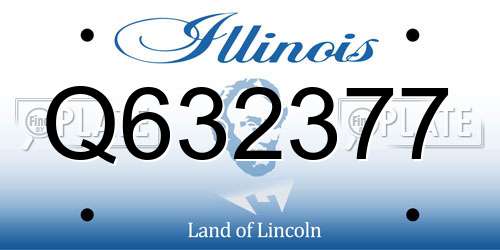 Q632377 Illinois License Plate
