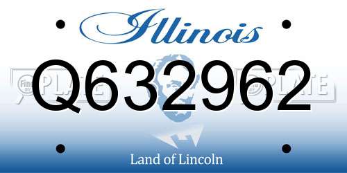 Q632962 Illinois License Plate