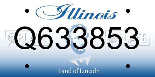 Q633853 Illinois License Plate