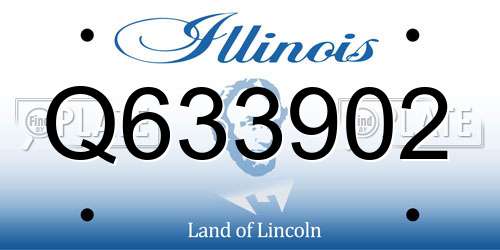 Q633902 Illinois License Plate