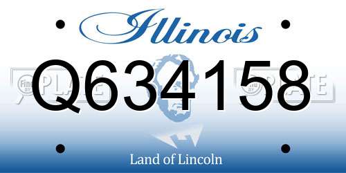 Q634158 Illinois License Plate