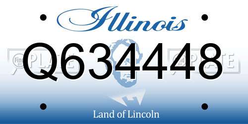 Q634448 Illinois License Plate