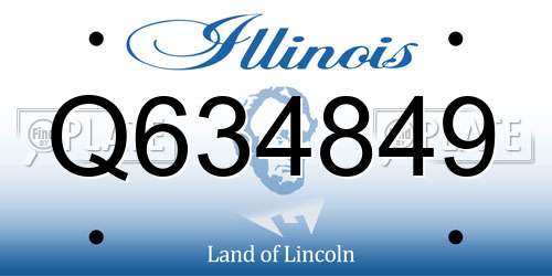 Q634849 Illinois License Plate