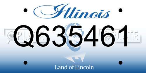 Q635461 Illinois License Plate