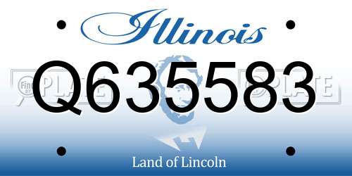 Q635583 Illinois License Plate