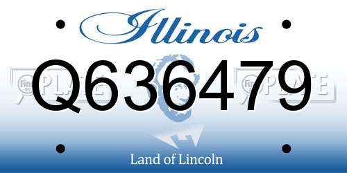 Q636479 Illinois License Plate
