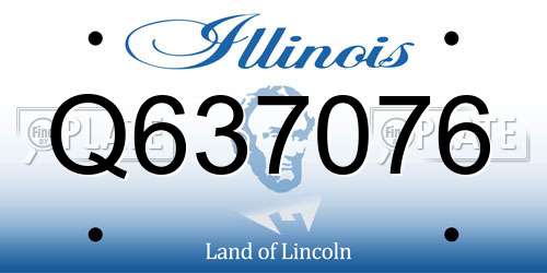 Q637076 Illinois License Plate
