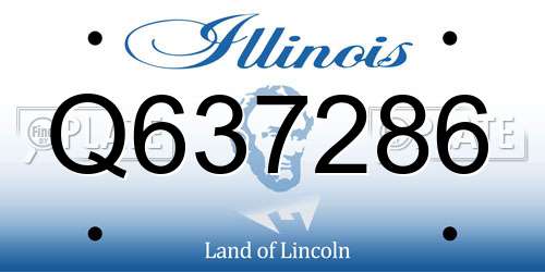 Q637286 Illinois License Plate