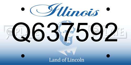 Q637592 Illinois License Plate