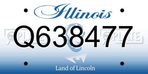 Q638477 Illinois License Plate