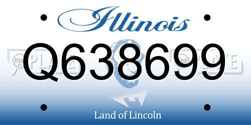 Q638699 Illinois License Plate
