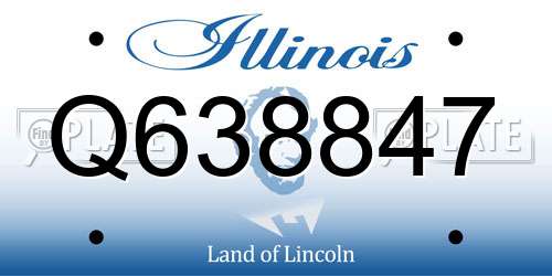 Q638847 Illinois License Plate