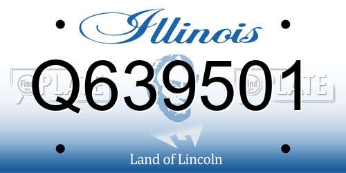 Q639501 Illinois License Plate