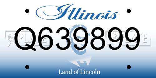 Q639899 Illinois License Plate