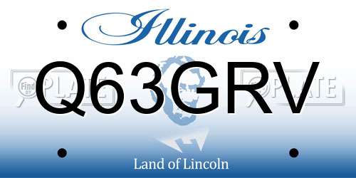 Q63GRV Illinois License Plate