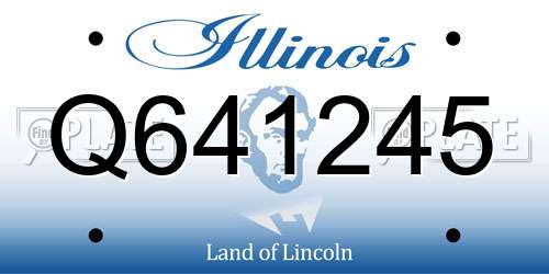 Q641245 Illinois License Plate