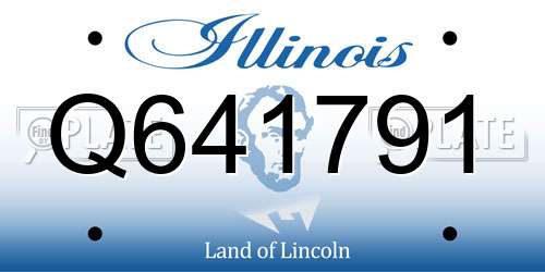 Q641791 Illinois License Plate