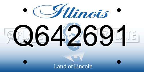 Q642691 Illinois License Plate