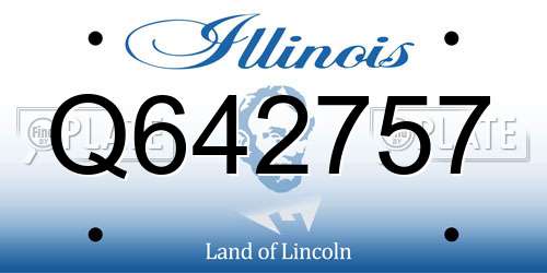 Q642757 Illinois License Plate