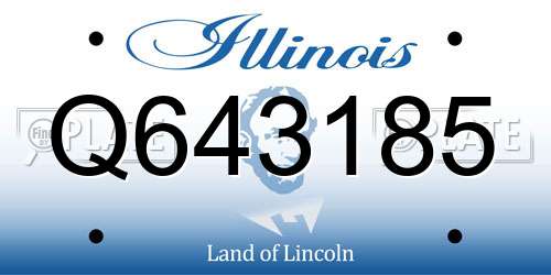 Q643185 Illinois License Plate