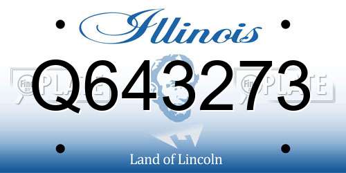 Q643273 Illinois License Plate