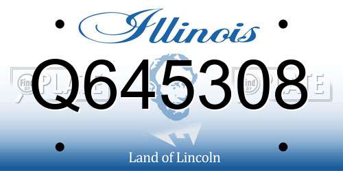 Q645308 Illinois License Plate