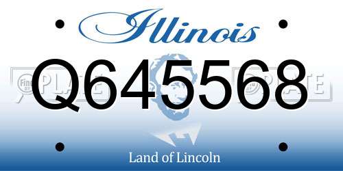 Q645568 Illinois License Plate