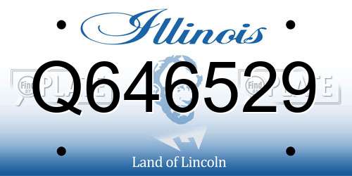 Q646529 Illinois License Plate